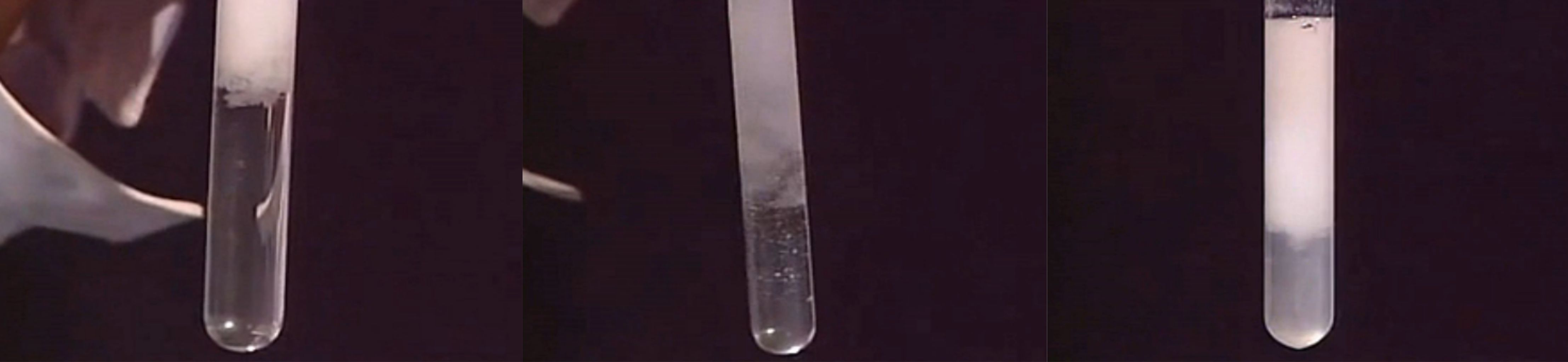 向NaOH溶液里滴加AlCl3溶液至過量,開始無沉淀，過一會兒產(chǎn)生白色沉淀且不溶解